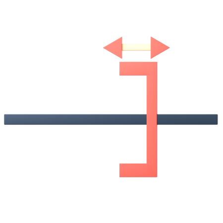 Court-circuit glissant  3D Icon