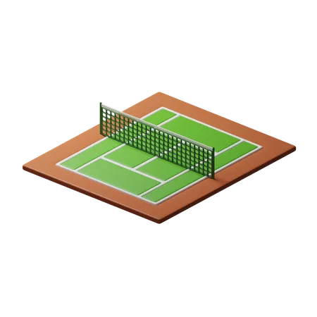 Court de tennis  3D Icon