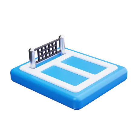 Court de tennis  3D Icon