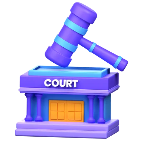 Court Decision 3 D Icon Illustration 3D Icon
