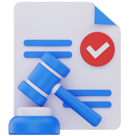 Court Decision  3D Icon