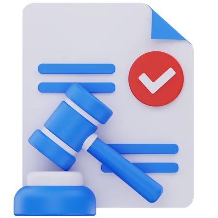 Court Decision  3D Icon