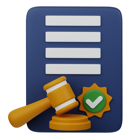 Court Decision  3D Icon