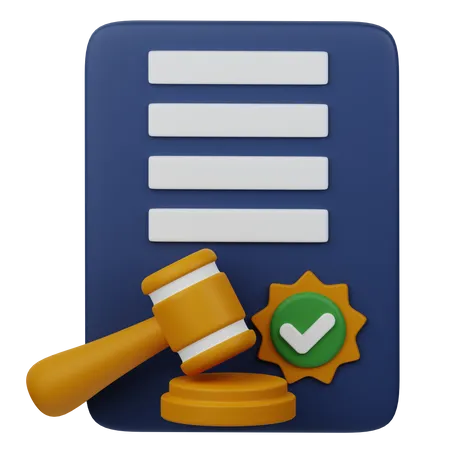 Court Decision  3D Icon