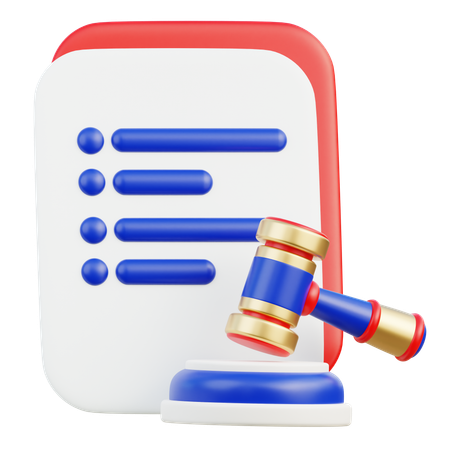 Court Decision  3D Icon