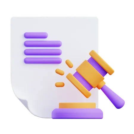 Court Decision  3D Icon