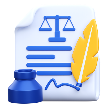 Court document  3D Icon