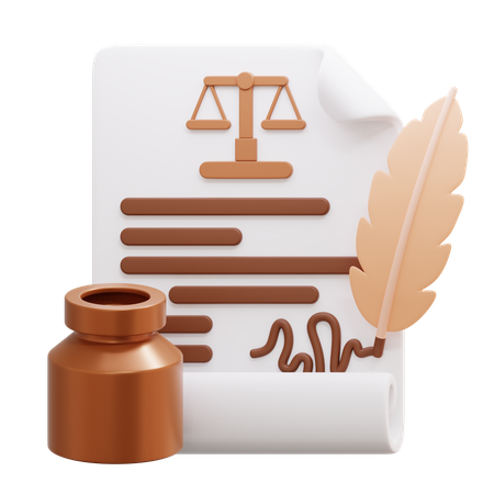 Court document  3D Icon