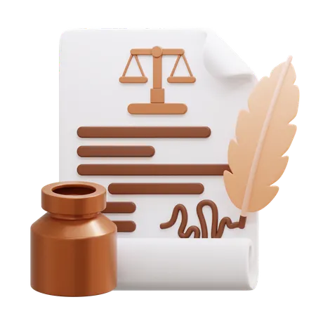 Court document  3D Icon