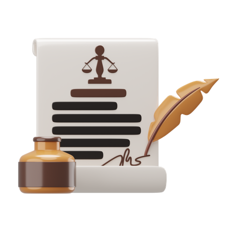Court document  3D Icon