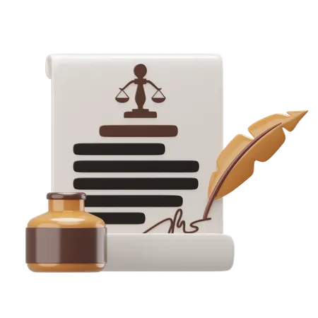 Court document  3D Icon