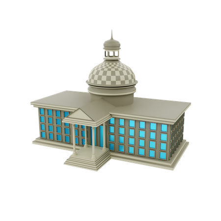 Court House  3D Illustration