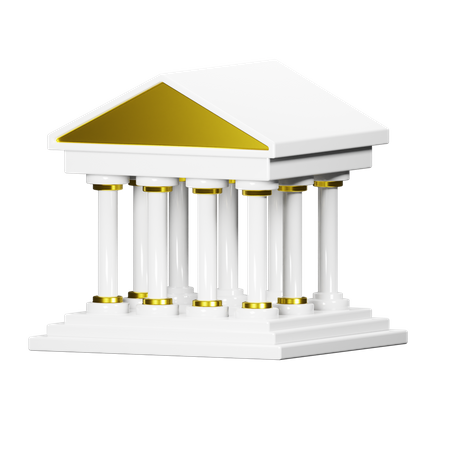 Court House  3D Illustration