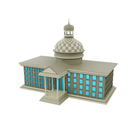 Court House 3D Illustration