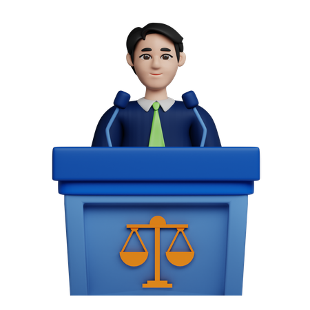 Court Judge  3D Icon