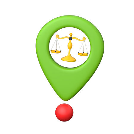 Court Location  3D Icon