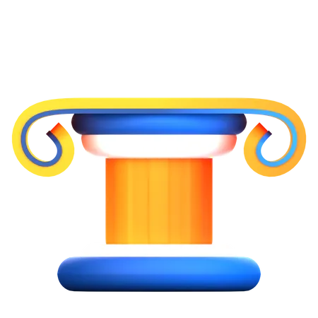 Court Pillar  3D Icon
