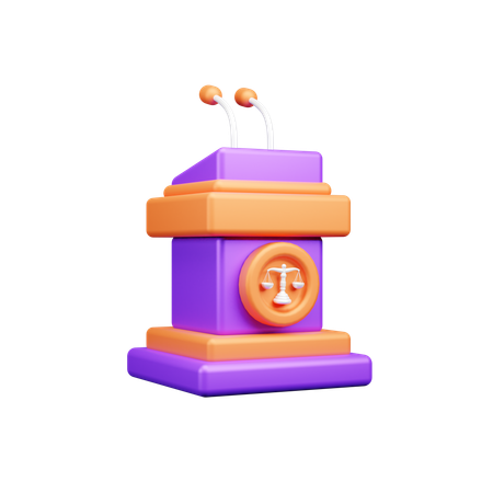 Court Speech  3D Icon