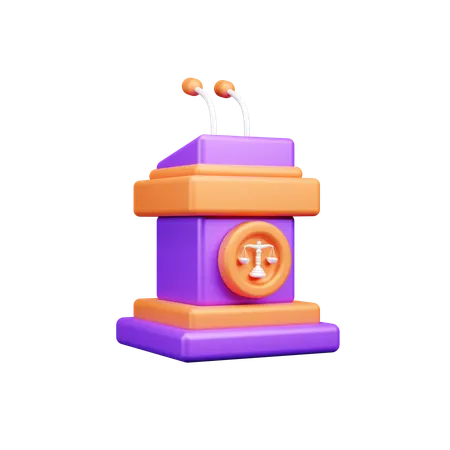 Court Speech  3D Icon