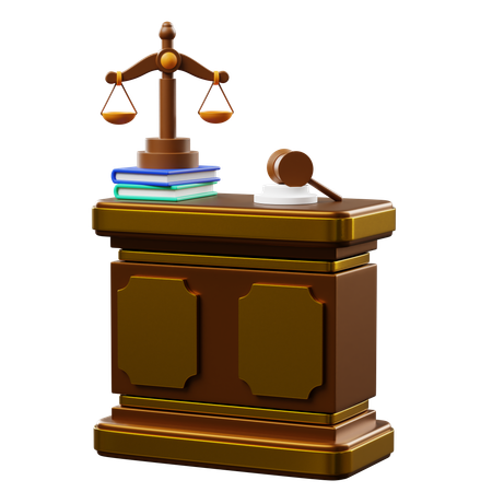 Court Table  3D Icon