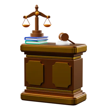 Court Table  3D Icon