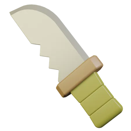 Couteau de survie  3D Icon