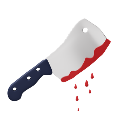 Couteau sanglant  3D Icon