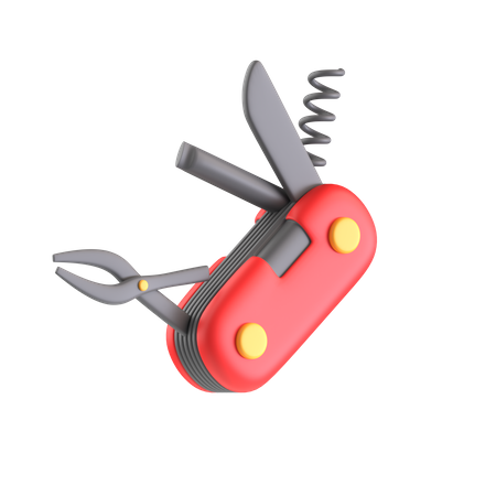 Couteau multi suisse  3D Icon