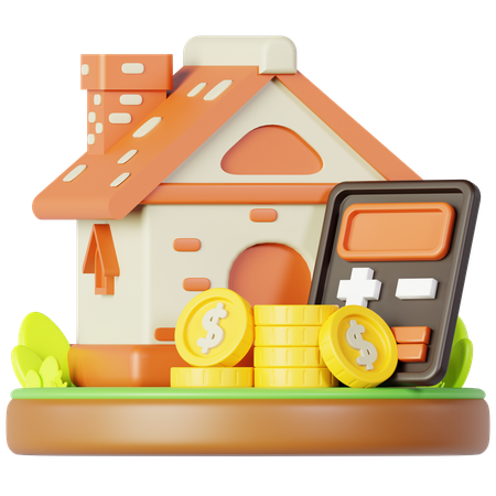 Frais d'investissement immobilier  3D Icon