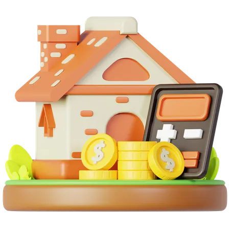 Frais d'investissement immobilier  3D Icon