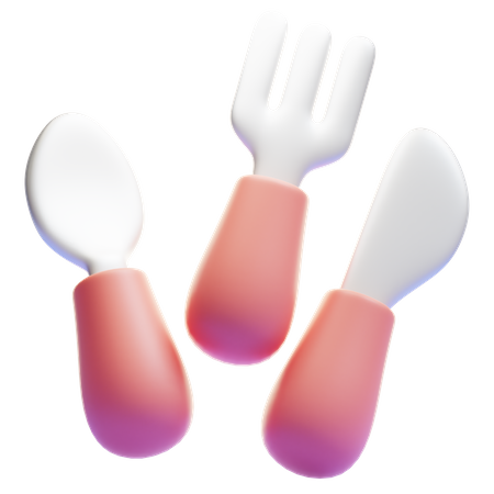 Couverts bébé  3D Icon