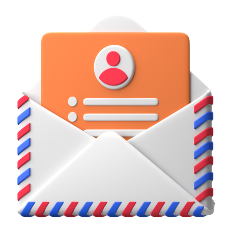 Cover Letter  3D Icon