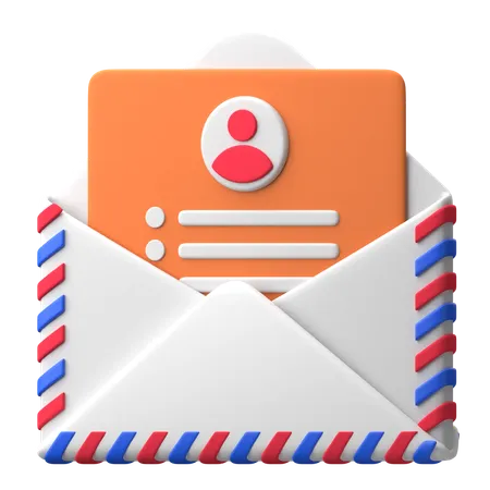 Cover Letter  3D Icon