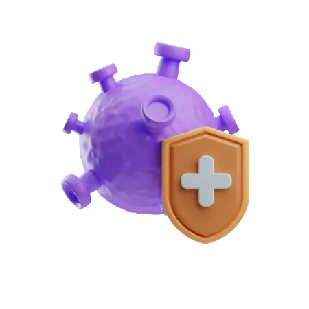 Covid Shield  3D Icon