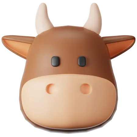 Cow Emoji 3 D Icon 3D Icon