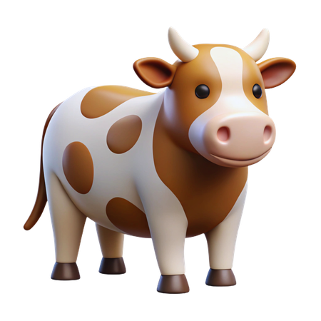 Cow  3D Icon