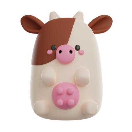 Cow  3D Icon