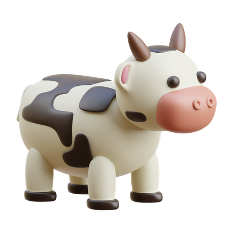 Cow  3D Icon