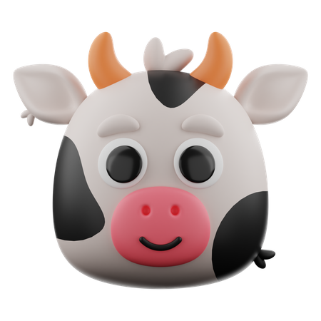 Cow  3D Icon