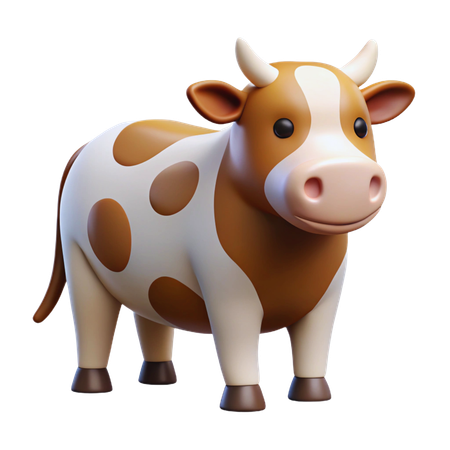 Cow  3D Icon