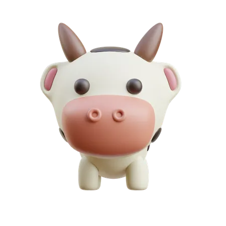 Cow  3D Icon