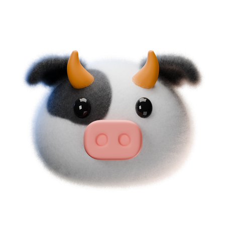 Cow  3D Icon