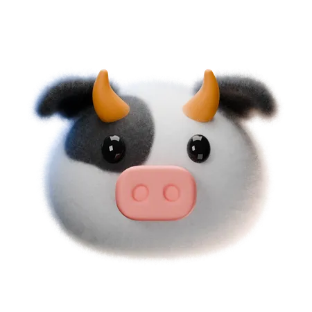 Cow  3D Icon