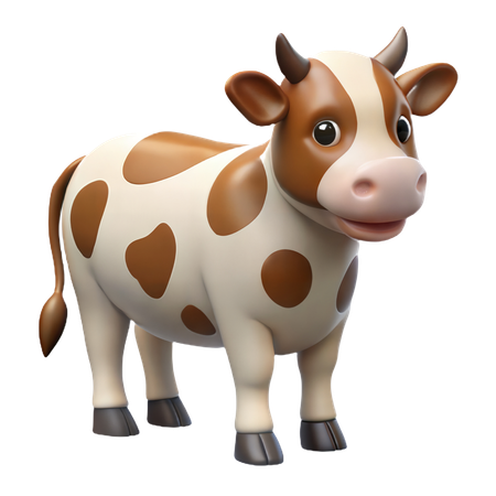 Cow  3D Icon