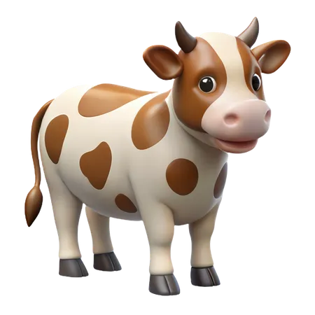 Cow  3D Icon