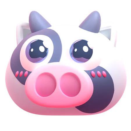 Cow  3D Icon