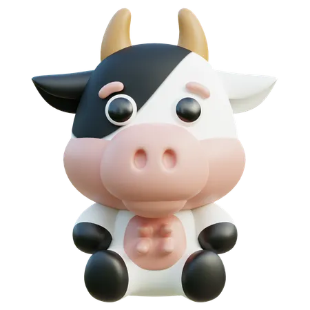 Cow  3D Icon