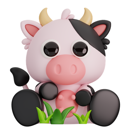 Cow  3D Icon
