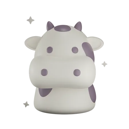 Cow  3D Illustration