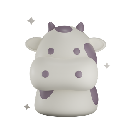 Cow  3D Illustration